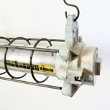 Grey Industrial Hanging Tube Light from Elektrosvit, 1980s