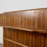 Commode vintage en bois satiné, style Mid-Century. Livraison. Moderne.