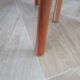 Solid cherry wood chairs and red velvet seat - Set of 4 - Louis Philippe style