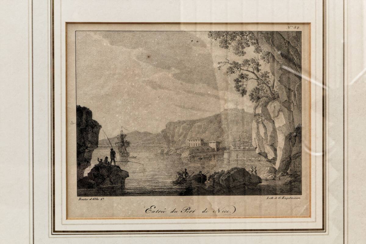 Paire de lithographies encadrées, par G. Engelmann, début 19ème.