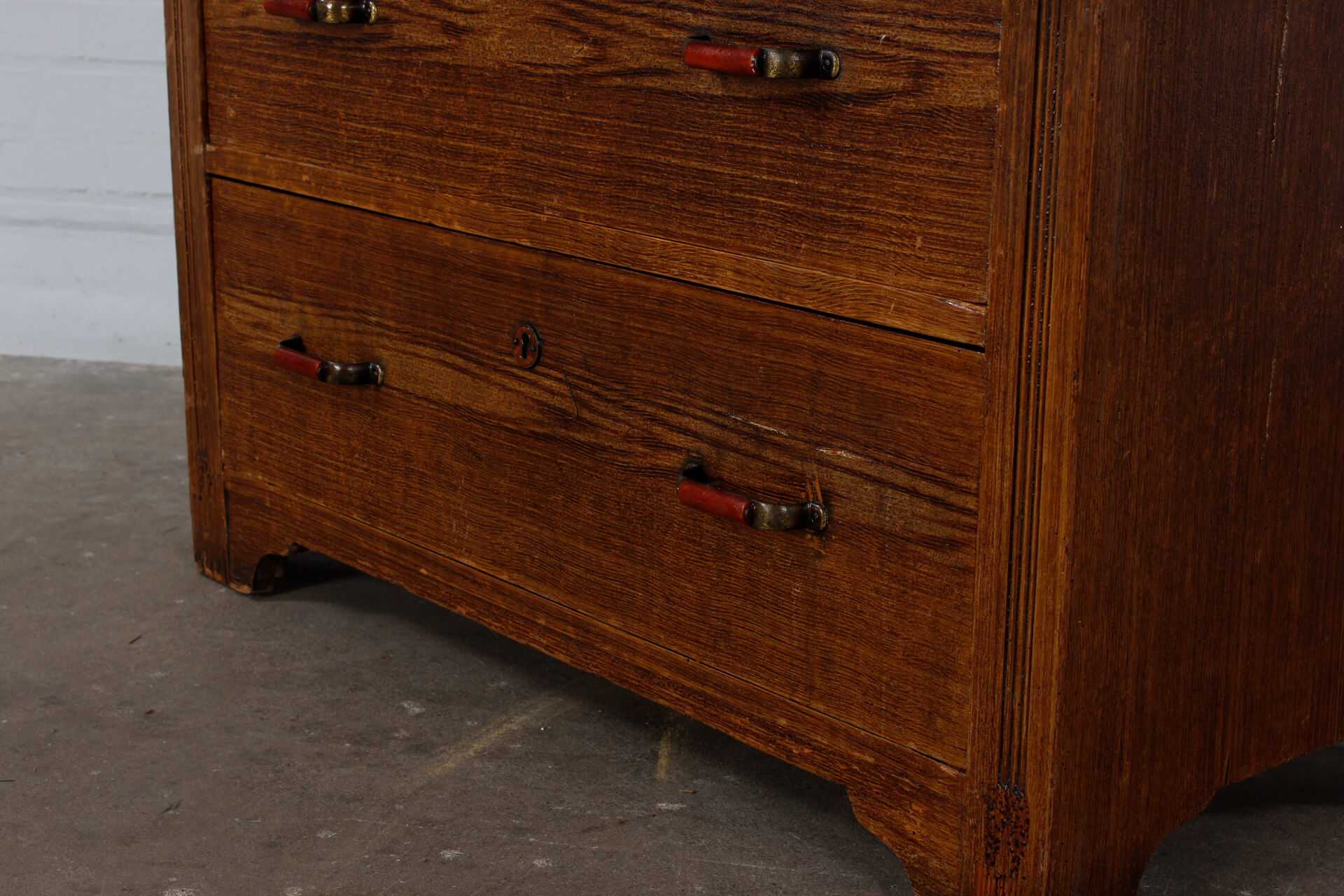 Vintage Weichholz Bauernkommode Schubladenschrank 60er