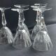 6 port glasses stamped Baccarat - Service Austerlitz