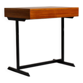Teak and black painted metal desk, European production, 1960s