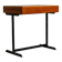 Teak and black painted metal desk, European production, 1960s