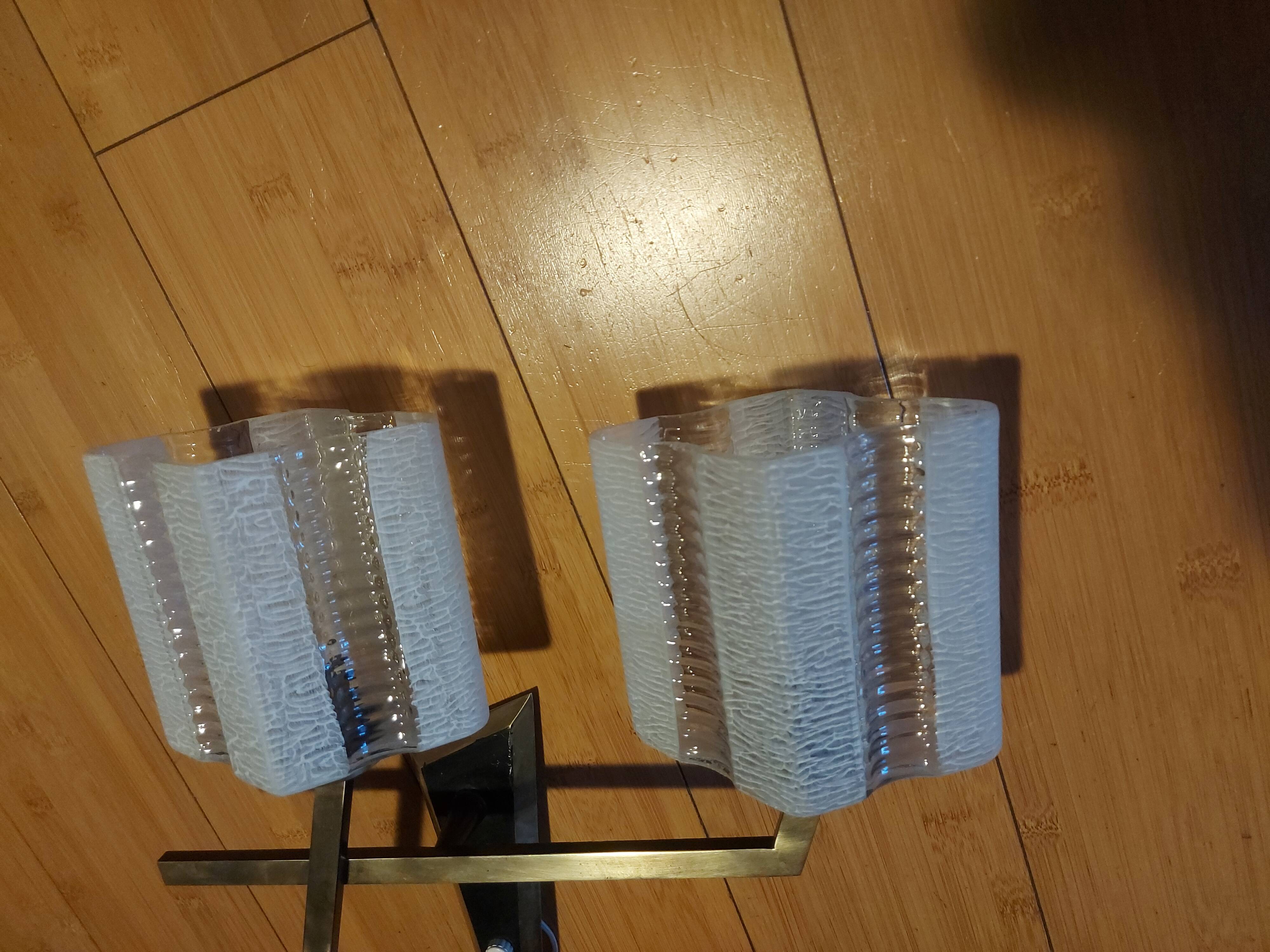 Glass wall lamp 50'S Lunel
