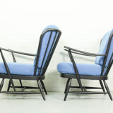 Canapé-lit modèle '355' et 2 fauteuils windsor, Lucian Ercolani pour Ercol