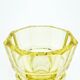 Art Deco vase, yellow crystal, designed by J. Hoffmann, Czechoslovakia, 1930s