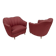 Pair of Gio Ponti Mid-Century Modern Velvet Armchairs for Casa e Giardino