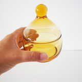 Empoli orange blown glass candy