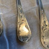 Set of hallmarked silver-plated spoons and forks