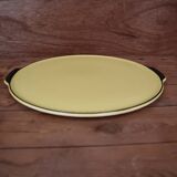 Plat de service Villeroy & Boch Jaune et noir Années 50 Mettlach
