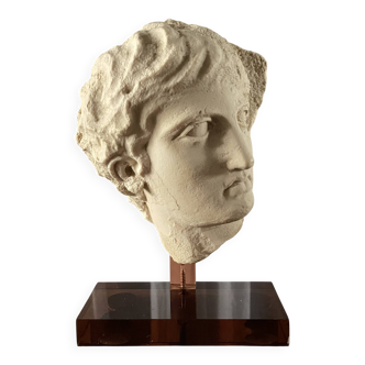 Ancient Greek head – Ephebe – Cast from the Louvre Museum