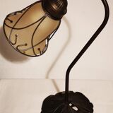 Aged metal and tulip glass