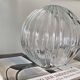Old transparent glass globe for wall lamp chandelier.