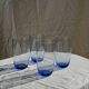 Set of 4 blue orangeade glasses H14