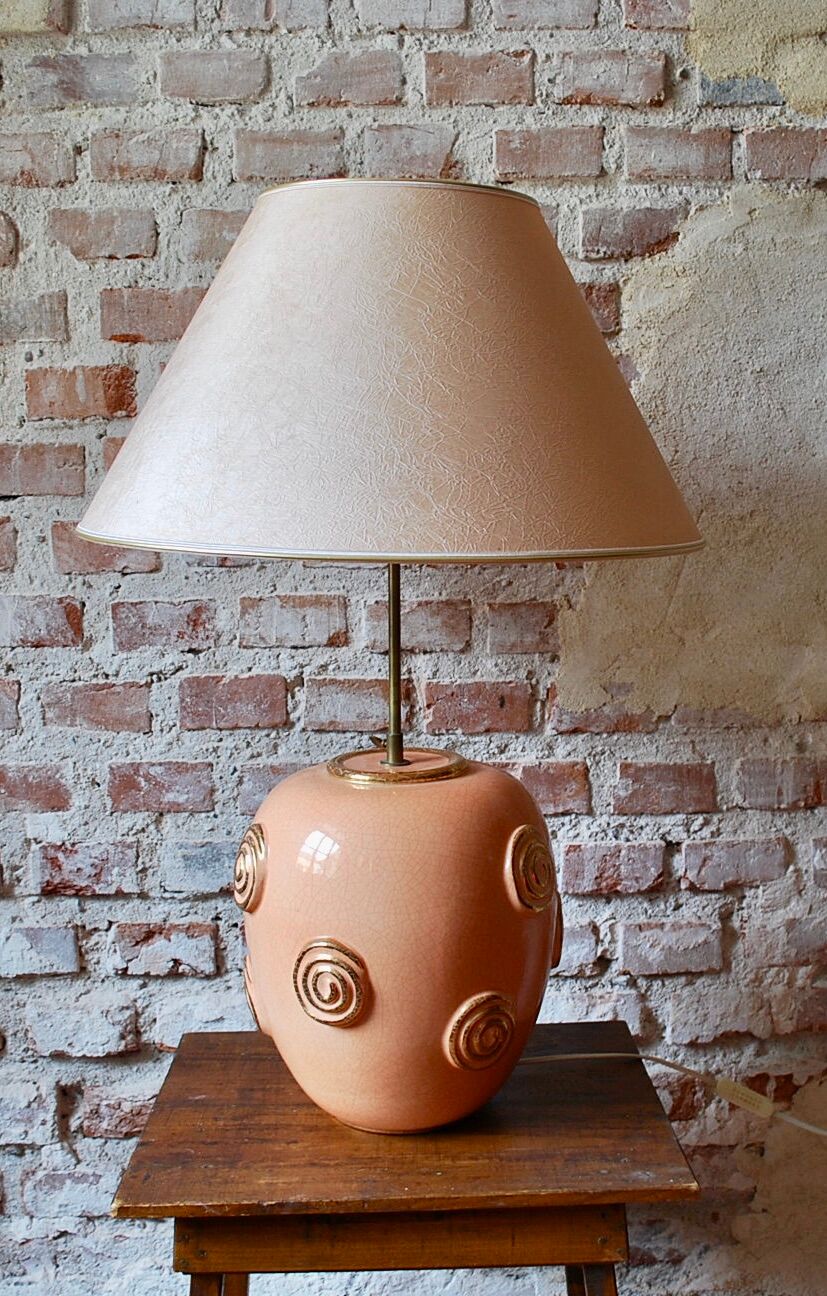 Longwy enamel lamp