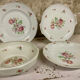 Large 45-Piece Dinner Service, Limoges Porcelain, Berry Decor