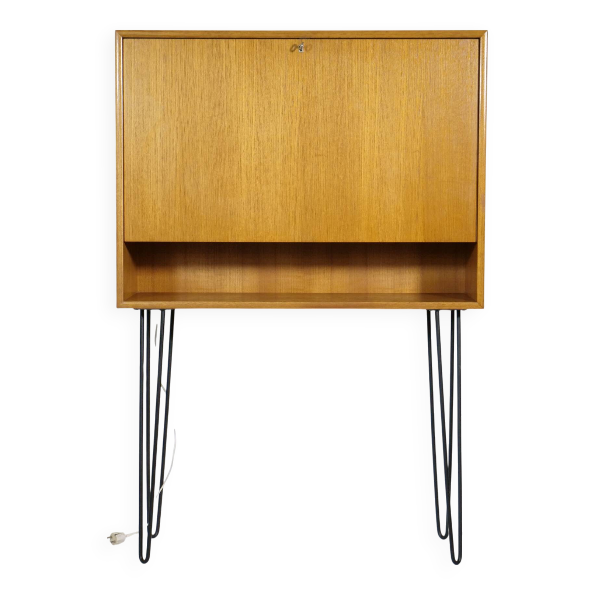 Teak secretary highboard from WK Möbel, 1960s