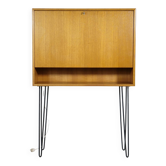 Buffet secrétaire en teck de WK Möbel, années 1960