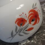 Suspension opalin glass - screen printing - 70s