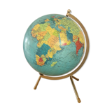 Luminous globe Taride 1960- glass world map