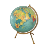 Luminous globe Taride 1960- glass world map