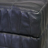 Leather ottoman chest