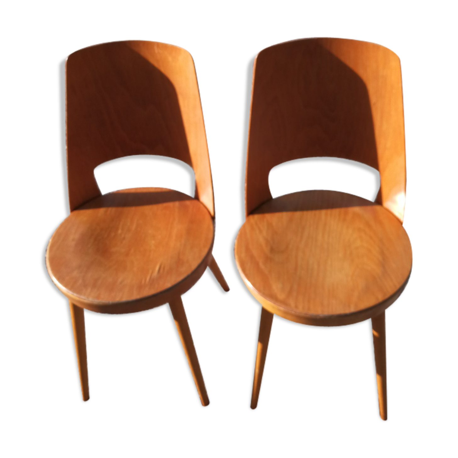 Lot of 2 chairs bistro Baumann series Mondor