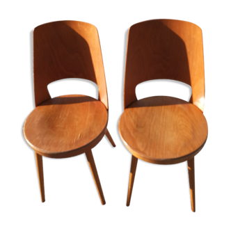 Lot of 2 chairs bistro Baumann series Mondor