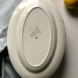 Plat de service ovale Digoin Sarreguemines modèle Elorn