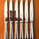 Christofle America 6 entremet, cheese, and dessert knives, 19.5 cm, superb