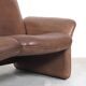 De Sede Brown Leather Ds 50 Sofa, 1970s
