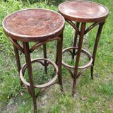 2 bar stools bistro style