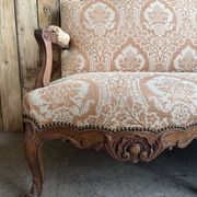 Banquette ancienne deux places Louis XV