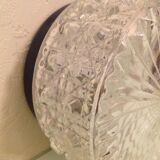 Round ceiling light glass, ground edge diamond