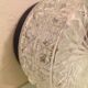 Round ceiling light glass, ground edge diamond