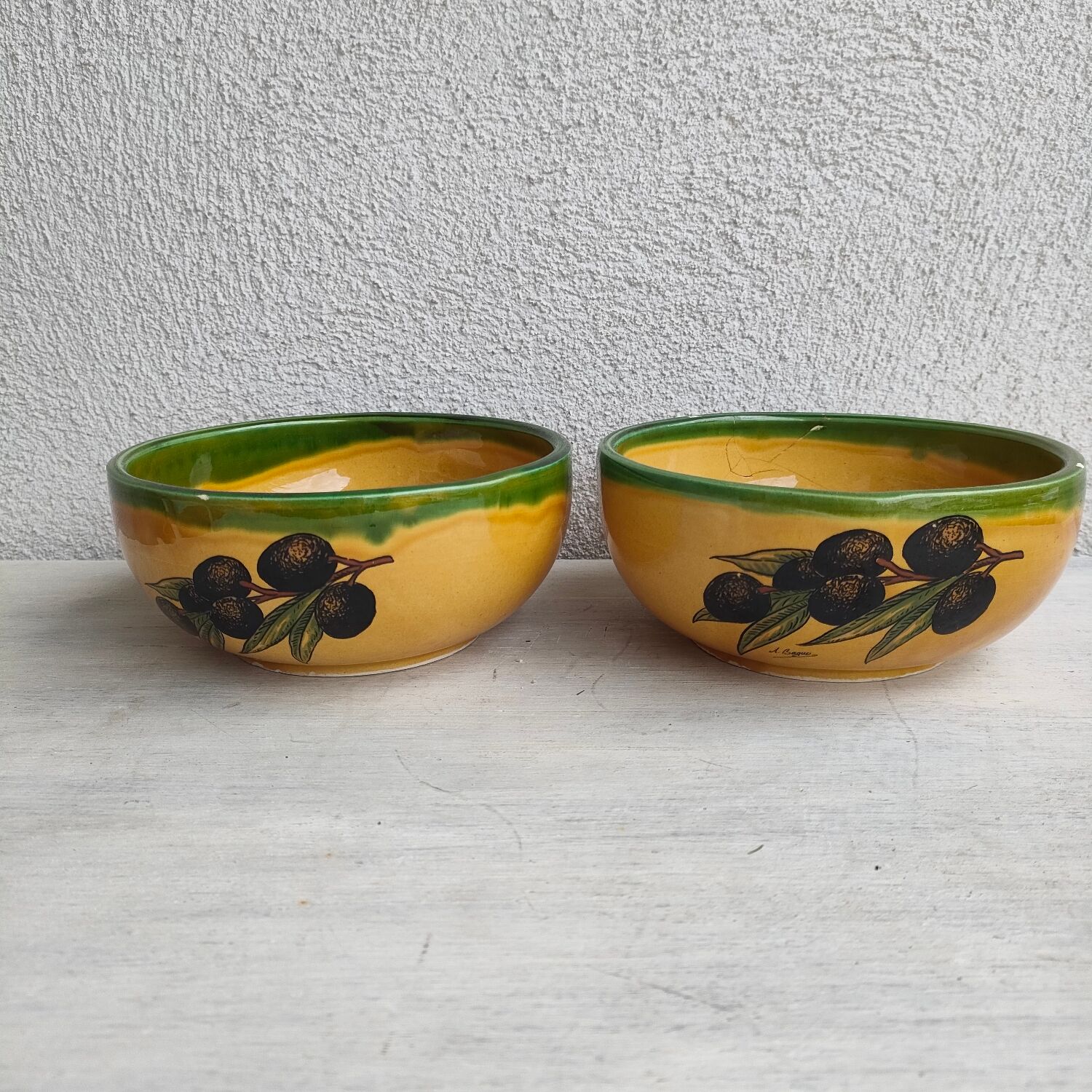 Lot of Provençal ceramic tableware