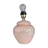 vintage pink iridescent lamp foot