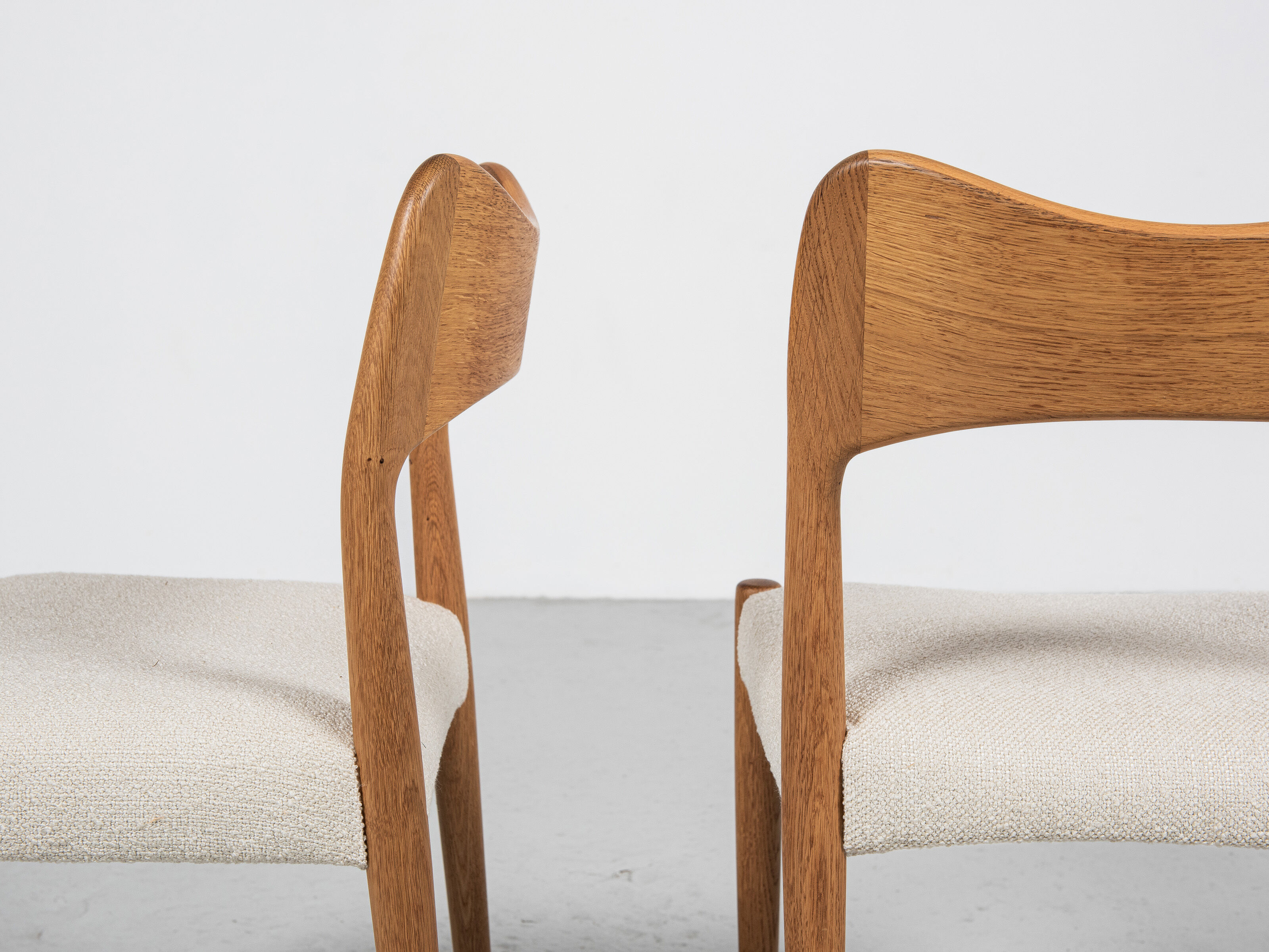 4 dining chairs in oak by Arne Hovmand Olsen for Mogens Kold 1960s