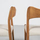 4 dining chairs in oak by Arne Hovmand Olsen for Mogens Kold 1960s