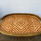 Rattan top and woven wood 1970