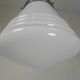 Art Deco pendant lamp with ribbed white globe, 1930s