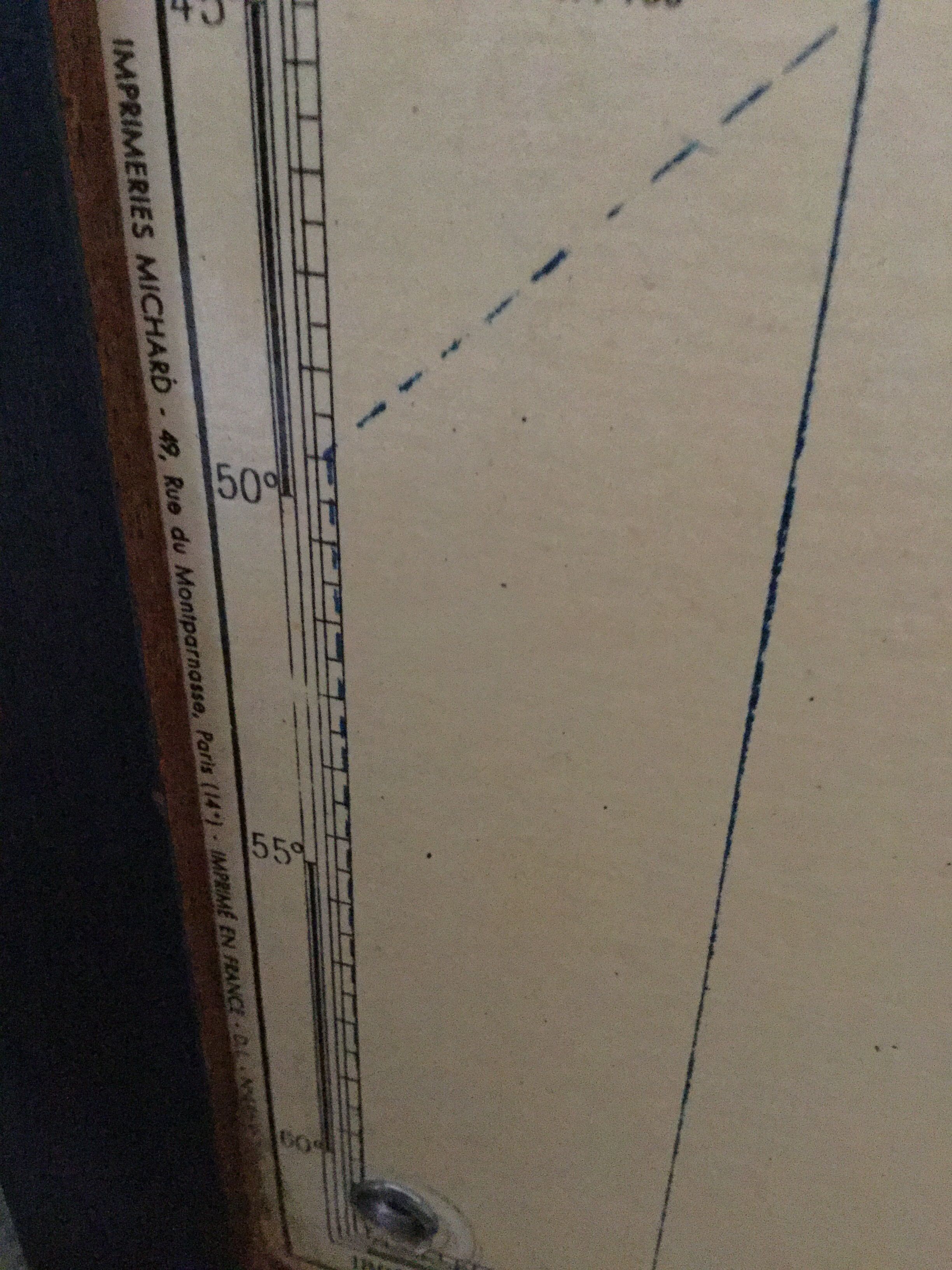 Earth planisphere Girard and Barrére from 1960