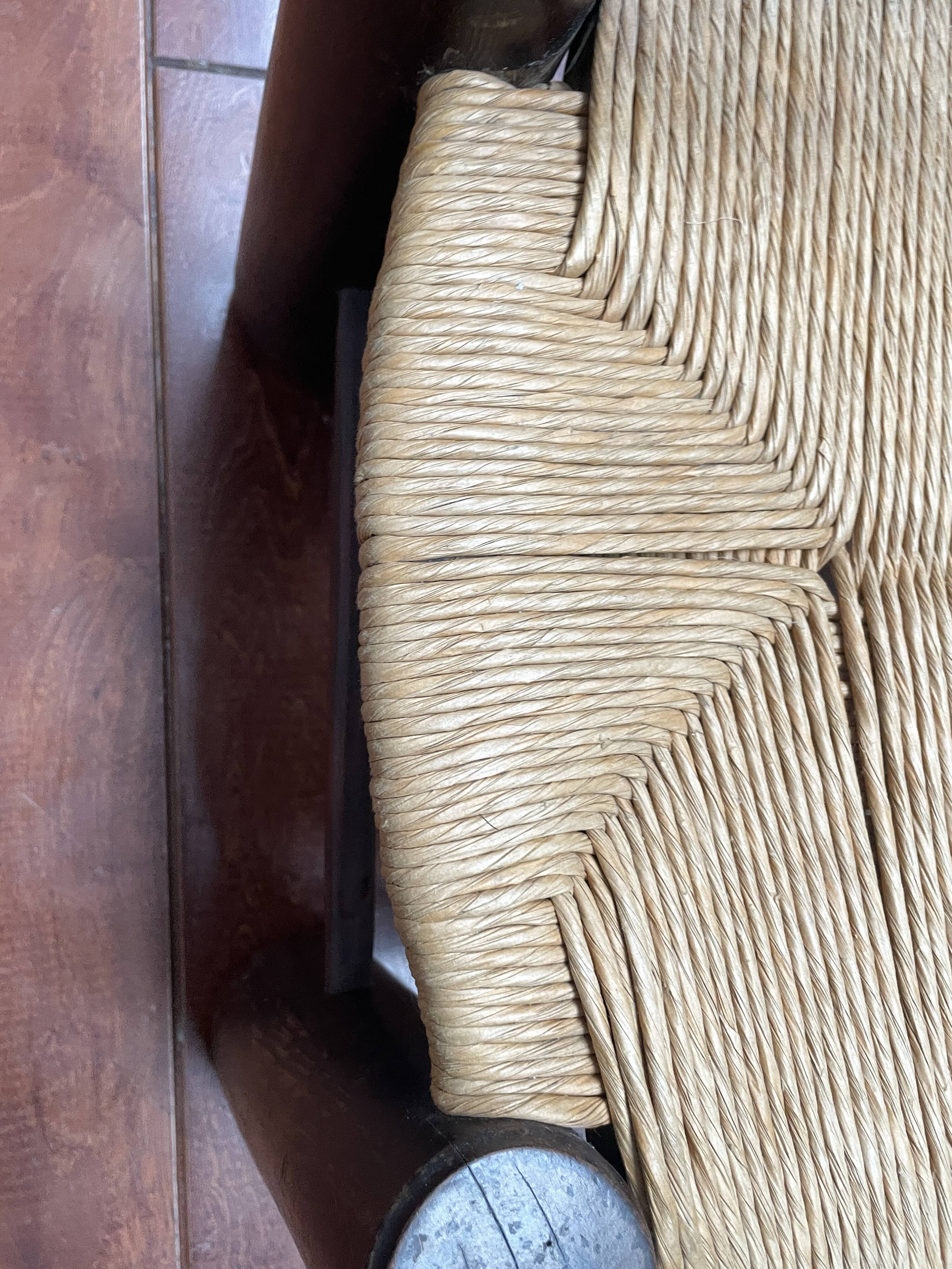 Brutalist low chair attributed to Charles Dudouyt, around 1940.