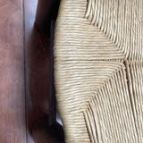 Brutalist low chair attributed to Charles Dudouyt, around 1940.