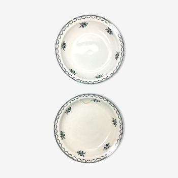 Green ceramic dishes frieze