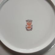 12 antique dessert plates in Chauvigny porcelain