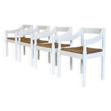Set of 4 Carimate chairs by Vico Magistretti