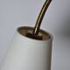 Scandinavian Modern brass wall lamp with adjustable arm