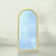 Deknudt vintage arch mirror in gilded wood - height: 79 cm